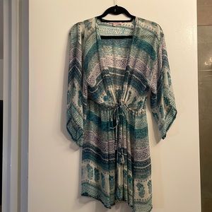 Calypso 100% silk tie top